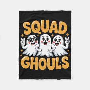 Squad Ghosts Matching Funny Halloween 2 Fleecedecke
