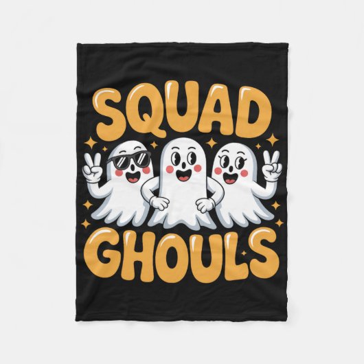 Squad Ghosts Matching Funny Halloween 2 Fleecedecke (Vorderseite)