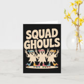 Squad Ghosts Matching Funny Halloween 6 Karte (Gelbe Blume)