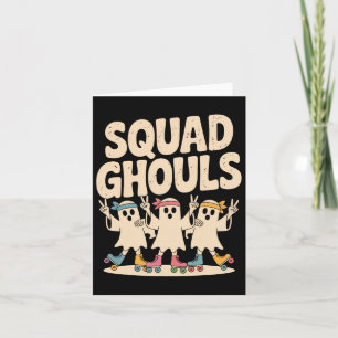 Squad Ghosts Matching Funny Halloween 6 Karte