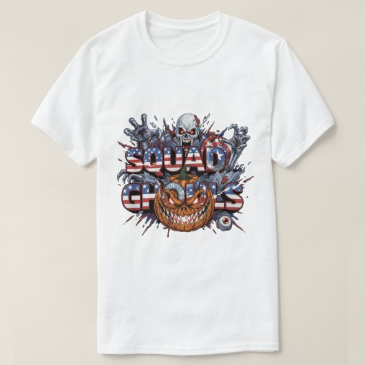 Squad Ghouls American Horror Halloween T-Shirt (Design vorne)