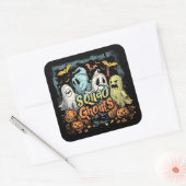 Squad Ghouls | ExDesigner | Halloween Quadratischer Aufkleber (Umschlag)