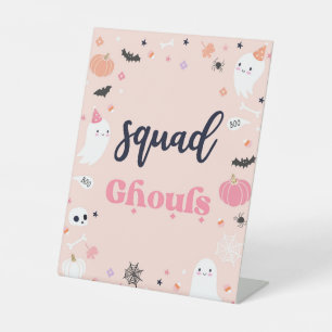 Squad Ghouls Niedliches Halloween Ghost Geburtstag Sockelschild