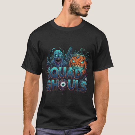 Squad Ghouls Underwater Halloween-Horror T-Shirt (Vorderseite)