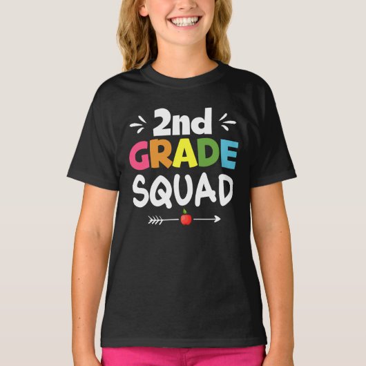 Squad Girl der zweiten Klasse T-Shirt (Vorderseite)