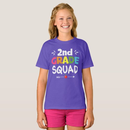 Squad Girl-T - Shirt der zweiten Klasse (Vorne ganz)