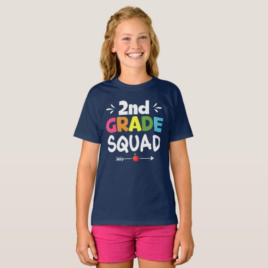 Squad Girl-T - Shirt der zweiten Klasse (Vorne ganz)