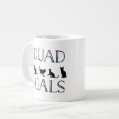 Squad Goals Funny Cat Lady Kaffeetasse (Vorderseite Links)