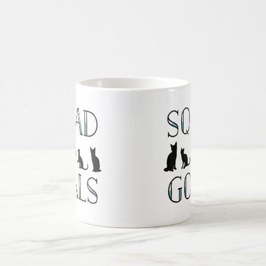Squad Goals Funny Cat Lady Kaffeetasse (Mittel)