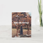 Squad Goals Grußkarte für Bestie oder Familie Dankeskarte (Vorderseite)