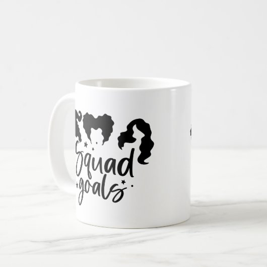 Squad Goals Kaffeetasse (Vorderseite Links)