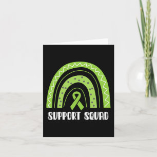 Squad Green Rainbow Kidney Disease Awareness Karte