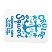 Squad Group Friends Custom Cabin Door Magnet (Horizontal)