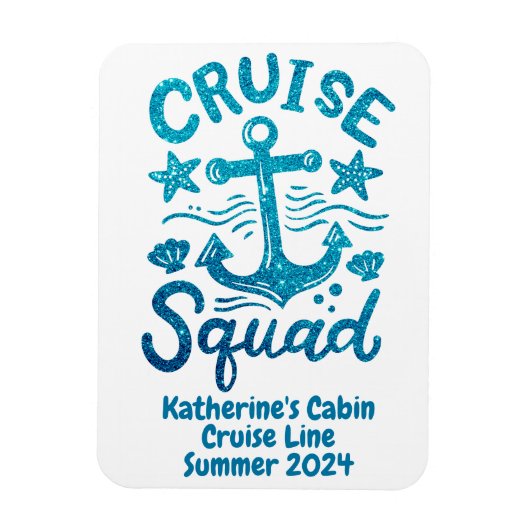 Squad Group Friends Custom Cabin Door Magnet (Vertikal)