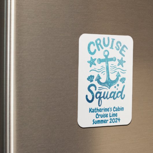 Squad Group Friends Custom Cabin Door Magnet