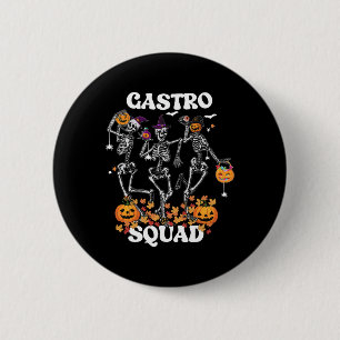 Squad Halloween Skeleton Dancing Endoscopy Nurse G Button