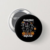 Squad Halloween Skeleton Dancing Endoscopy Nurse G Button (Vorne & Hinten)