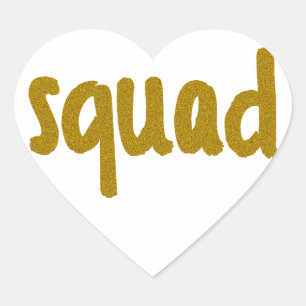 Squad Herz-Aufkleber