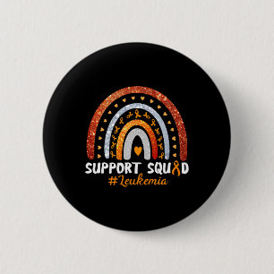 Squad Leukemia Awareness Orange Ribbon Regenbogen Button