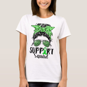 Squad Mental Health Awareness Monat Messy Bun Woma T-Shirt