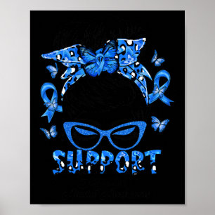 Squad Messy Bun Ataxia Bewusstsein Geschenke Poster