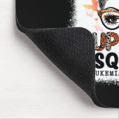 Squad Messy Bun Butterfly Orange Ribbon Leukemia Mousepad (Ecke)