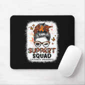 Squad Messy Bun Butterfly Orange Ribbon Leukemia Mousepad (Mit Mouse)