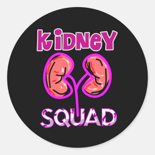 Squad Nephrologie Nurse Dialysis Technician Runder Aufkleber (Vorderseite)