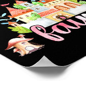 Squad Of The Little Fairy 1st Birthday Girl Fairyt Poster (Ecke)