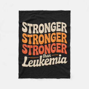 Squad Orange Ribbon Leukemia Blood Cancer Fleecedecke