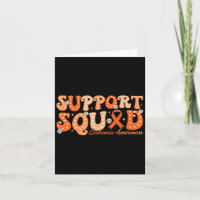 Squad Orange Ribbon Leukemia Blood Cancer