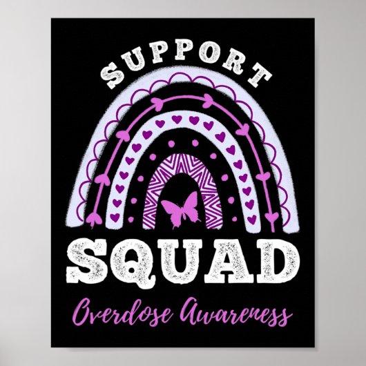 Squad Overdose Awareness Rainbow Poster (Vorne)