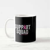 Squad Pink Warrior Breast Cancer Awareness Kaffeetasse (Links)