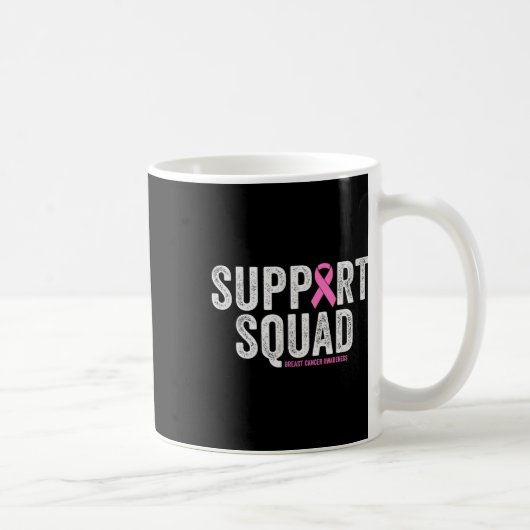 Squad Pink Warrior Breast Cancer Awareness Kaffeetasse (Rechts)
