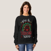 Squad Rainbow Buffalo Kariert Teacher Sweatshirt (Vorne ganz)