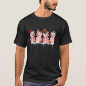 Squad Santa Reindeer Elf Pigs Christmas Farmer Ran T-Shirt (Vorderseite)