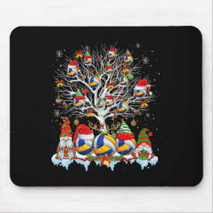 Squad Santa Reindeer Volleyball auf Weihnachten Ba Mousepad
