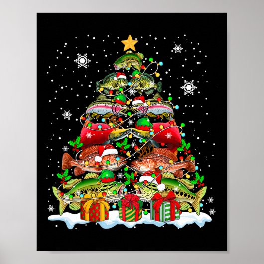 Squad Santa Salmon B Grouper Fisches Collection Xm Poster (Vorne)