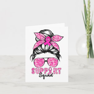 Squad Team Breast Cancer Awareness Warrior Karte