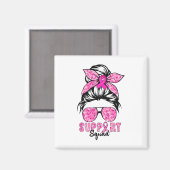 Squad Team Breast Cancer Awareness Warrior Magnet (Vorderseite/Rückseite)