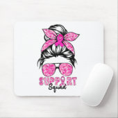 Squad Team Breast Cancer Awareness Warrior Messy B Mousepad (Mit Mouse)