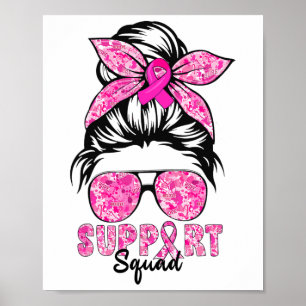 Squad Team Breast Cancer Awareness Warrior Poster