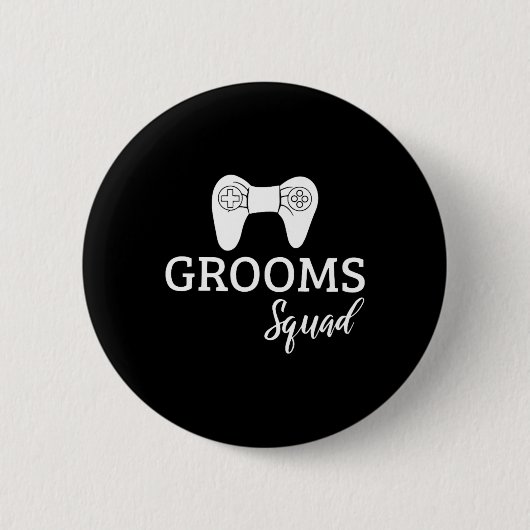 Squad Wedding Bachelor Party Wedding Party Fun Button (Vorderseite)