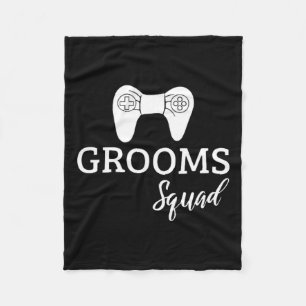 Squad Wedding Bachelor Party Wedding Party Fun Fleecedecke