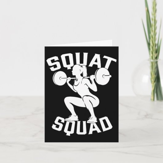 Squad Workout Partner Trainer Bodybuil Karte (Vorderseite)