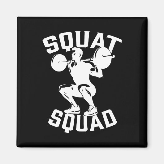 Squad Workout Partner Trainer Bodybuil Magnet (Vorne)