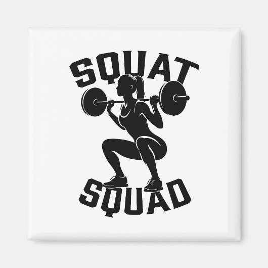 Squad Workout Partner Trainer Bodybuil Magnet (Vorne)