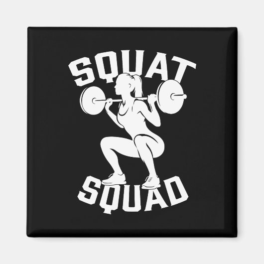 Squad Workout Partner Trainer Bodybuil Magnet (Vorne)