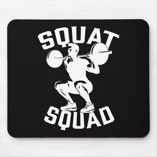 Squad Workout Partner Trainer Bodybuil Mousepad (Vorne)