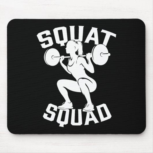 Squad Workout Partner Trainer Bodybuil Mousepad (Vorne)